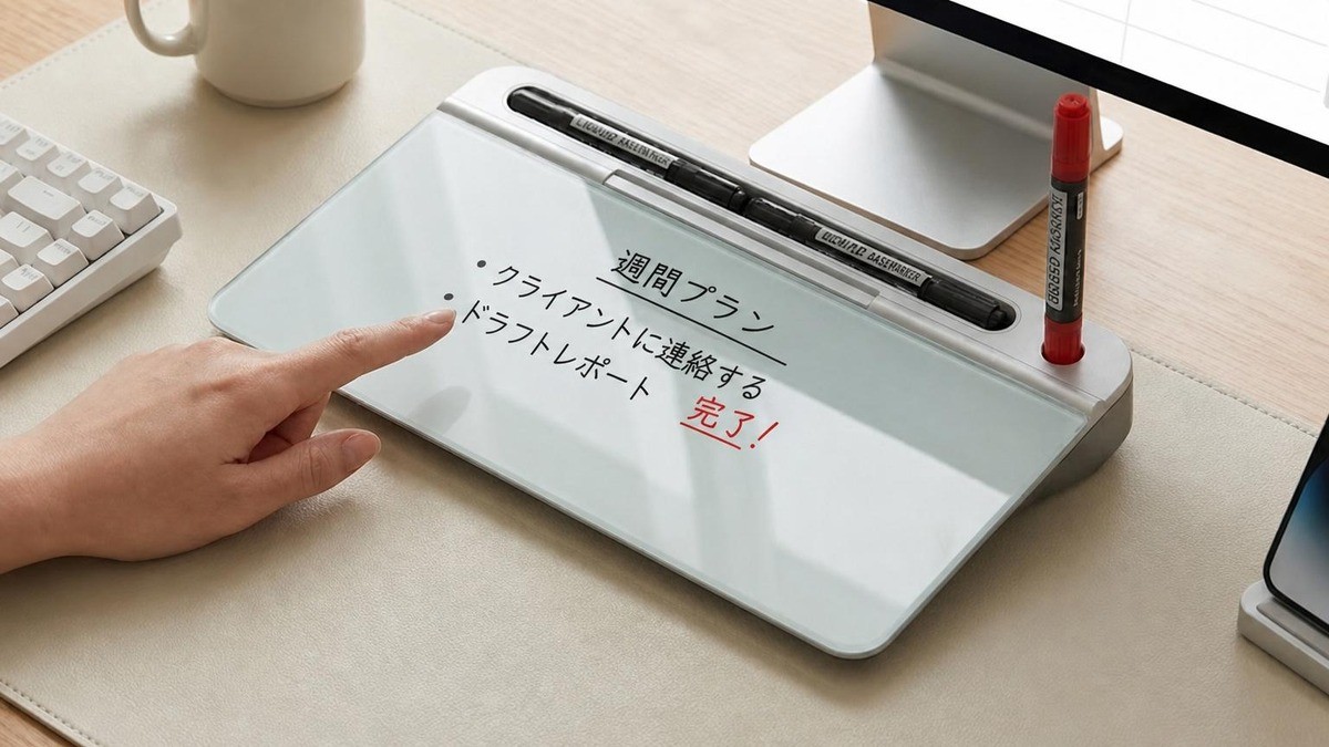 幅45cmのワイド設計で仕上げたデスクオーガナイザー