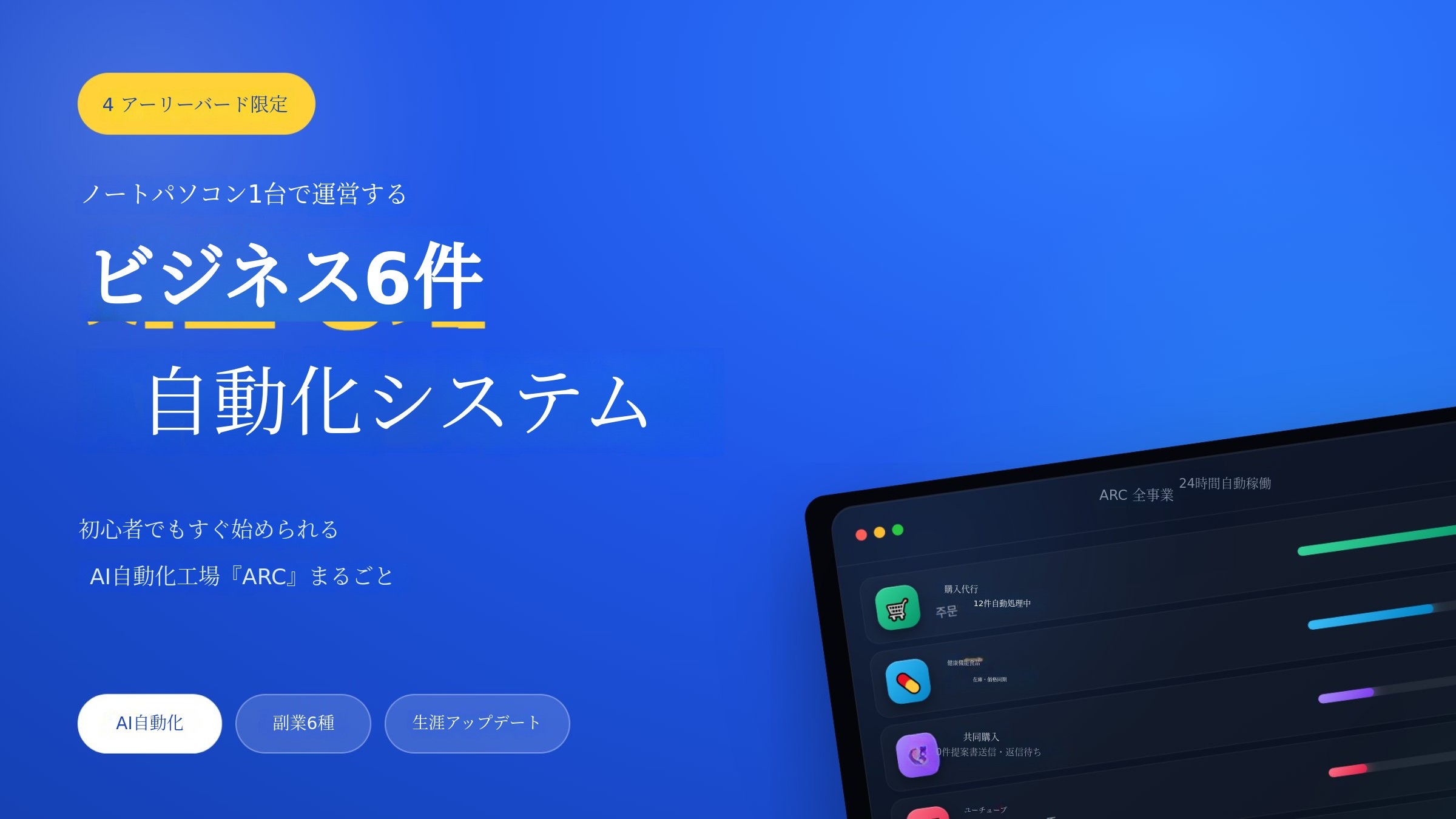 社員ゼロ、事業6つ。クロードコードが創る一人自動化工場ARC
