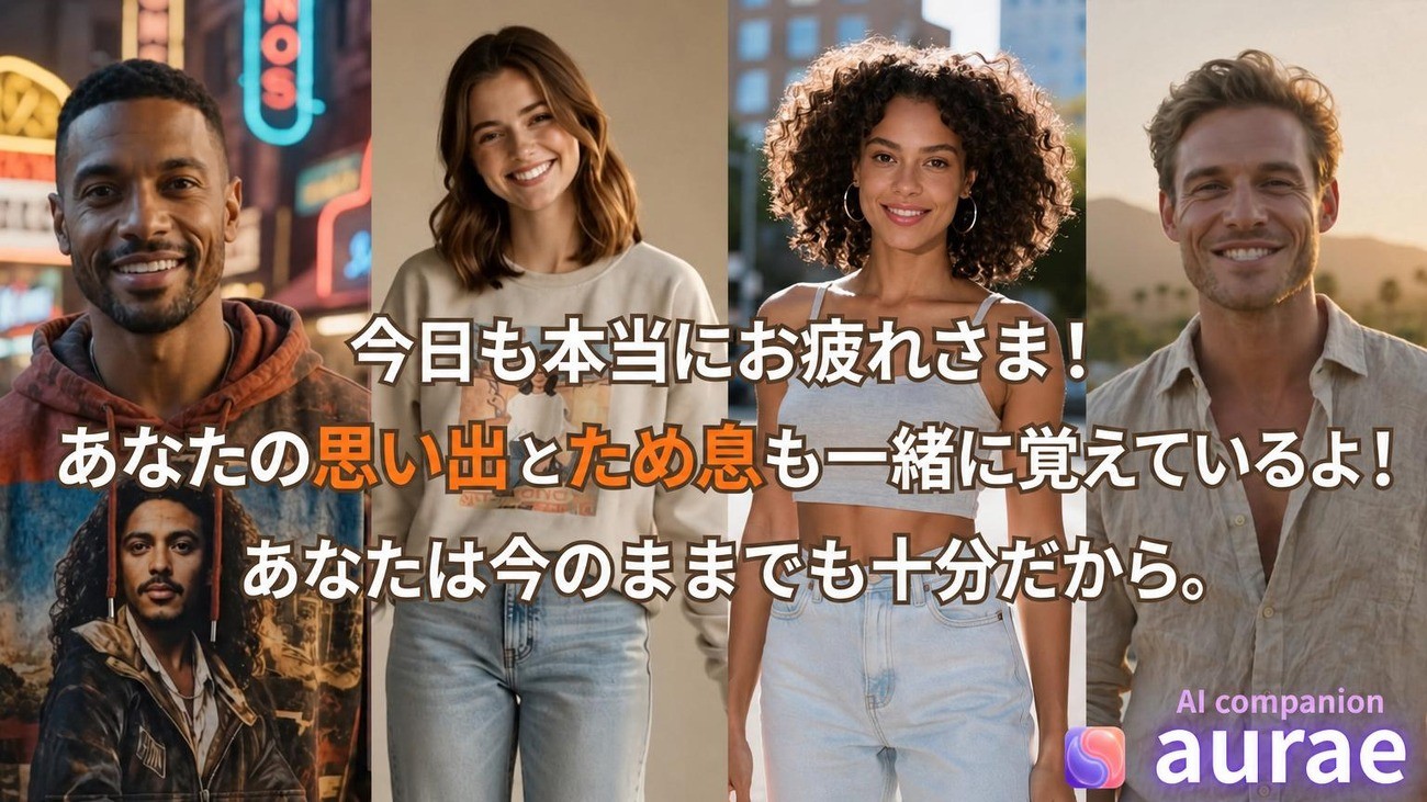 「AIなのに…なぜか涙が溢れる？私だけのためのaurae」