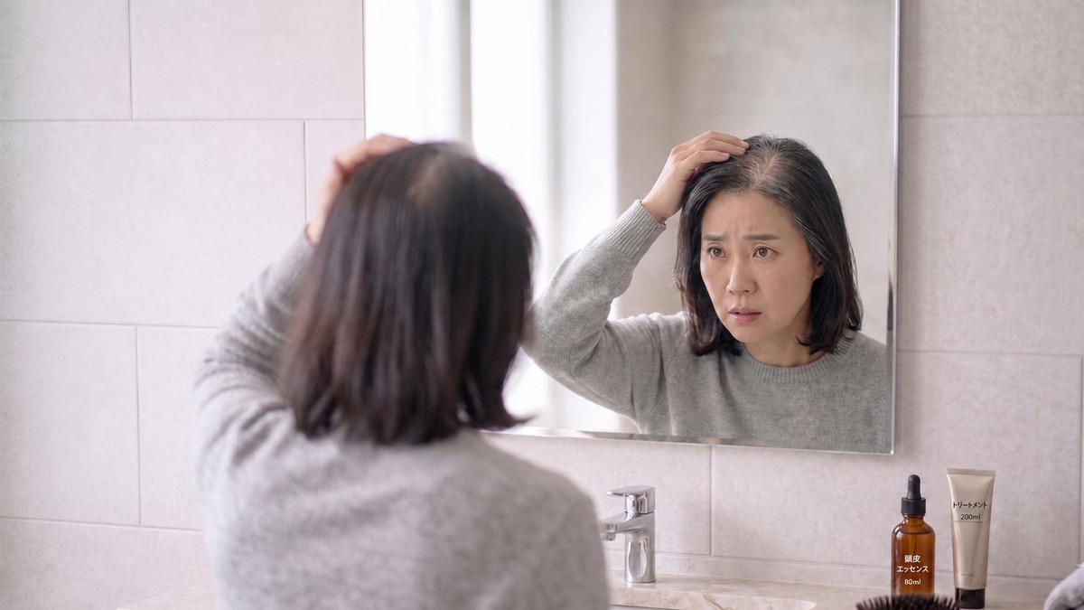 自信は頭頂部から！3秒で隙間なく満たす初めてのトップピース