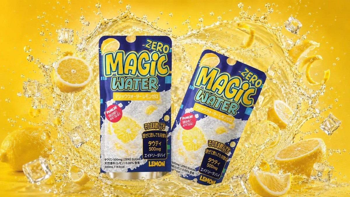 「水？ゼリー？」噛んで味わう新感覚レモンゼロゼリーウォーター【マジックウォーター】