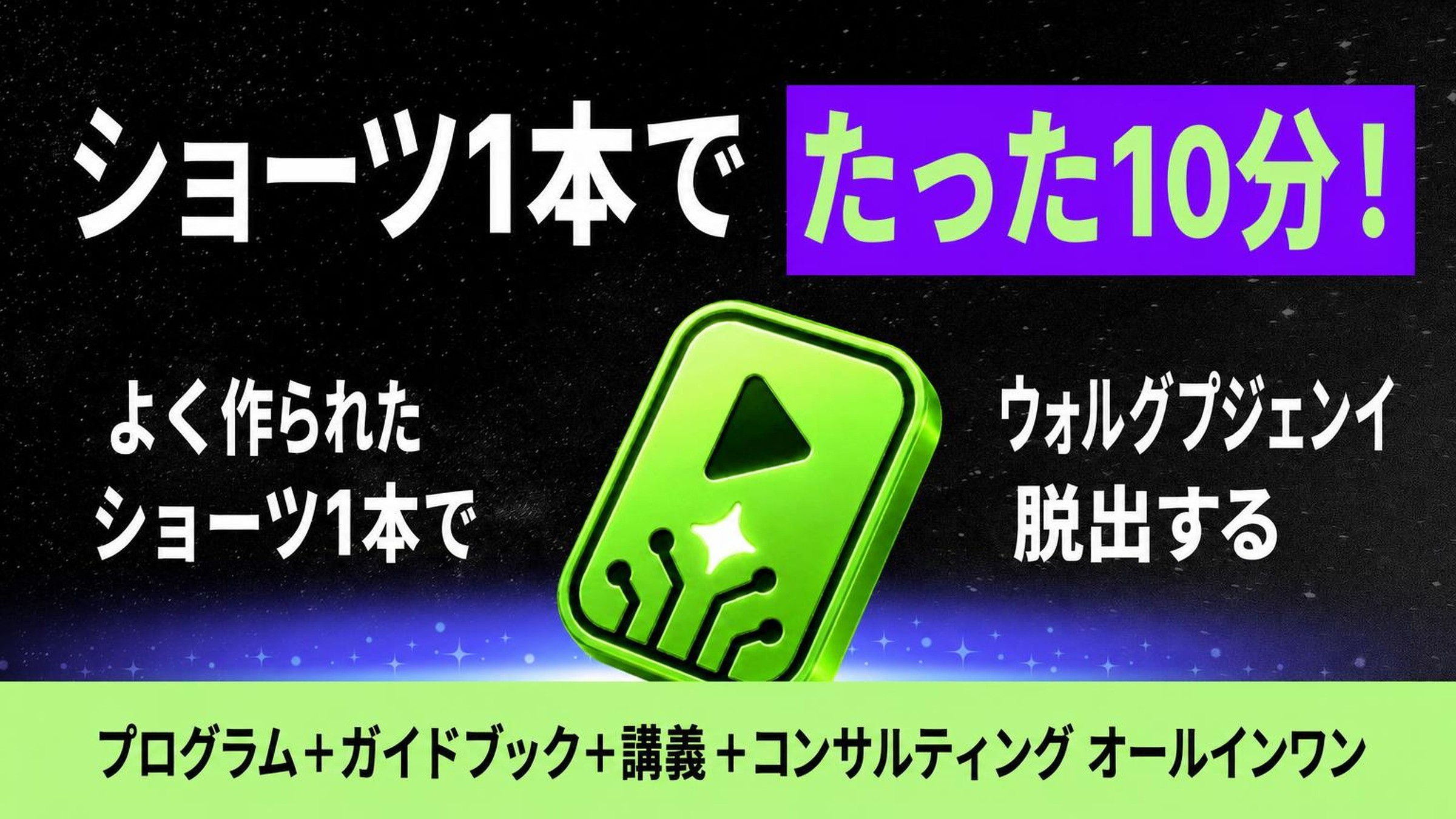 10分でショート動画一本！時間を節約する自動編集ツール、ショートピック