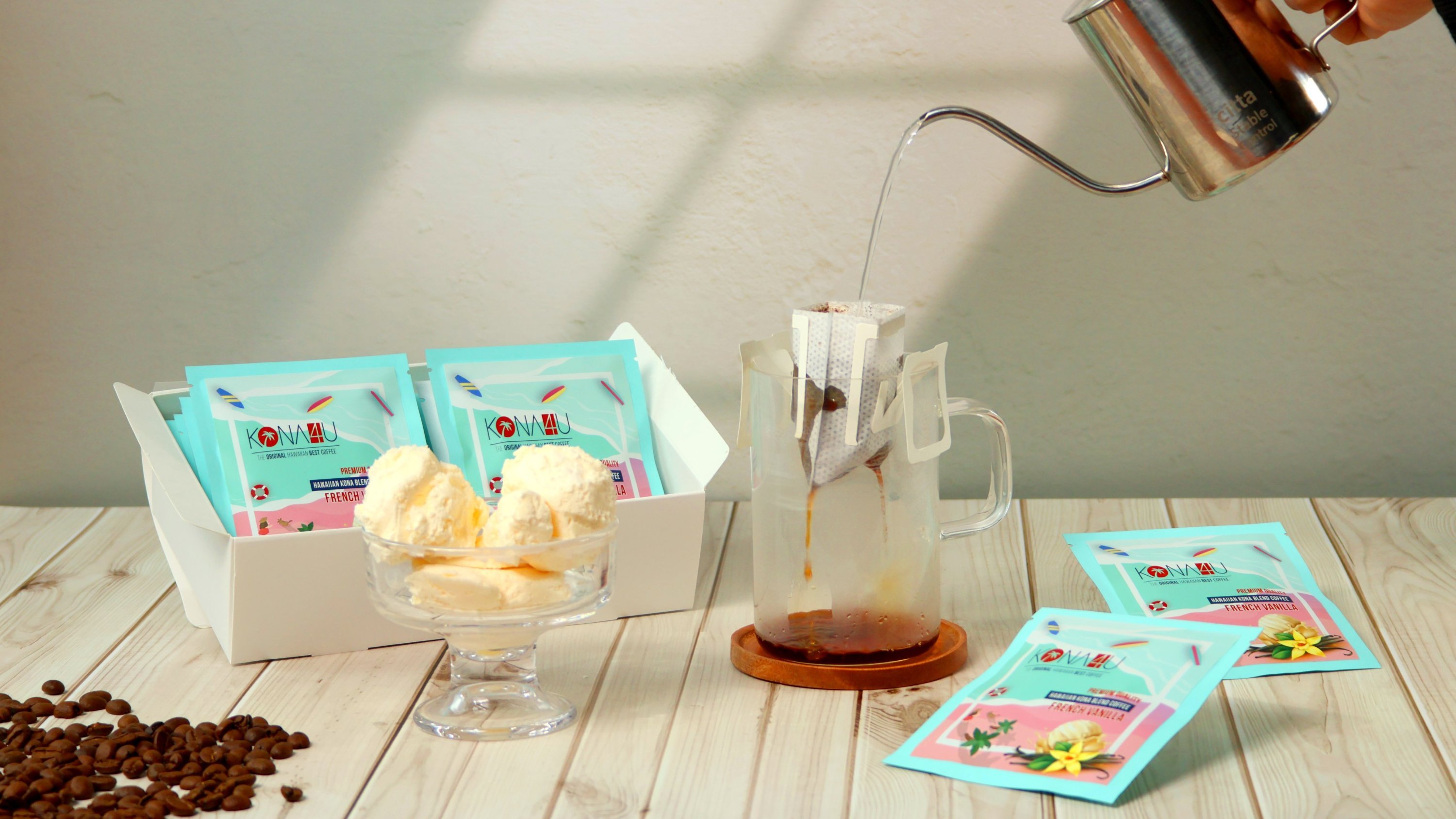 世界三大咖啡，开封即享美味。香气扑鼻的香草风味滴滤袋