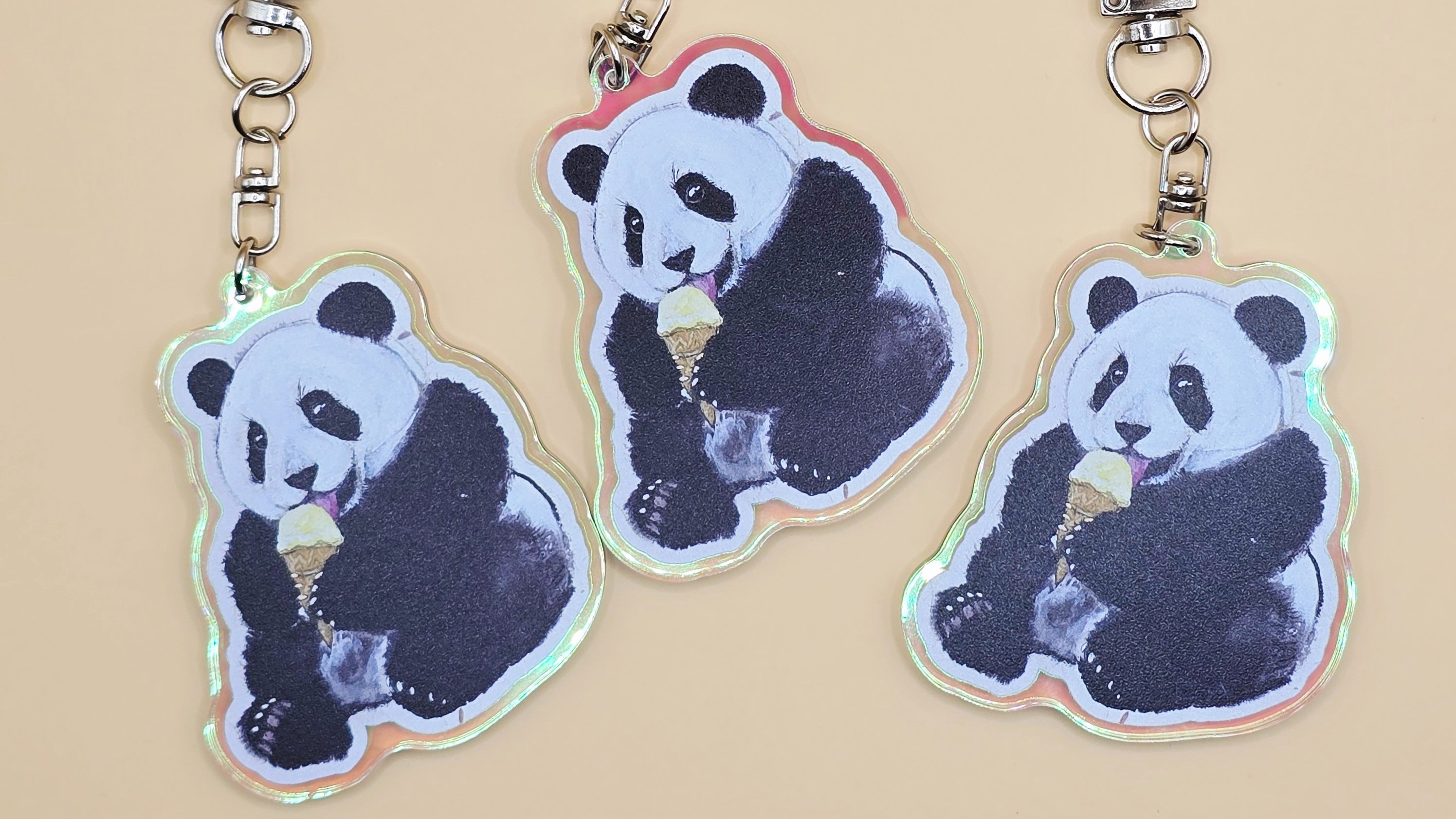 每日相遇的幸福，冰淇淋福宝钥匙扣