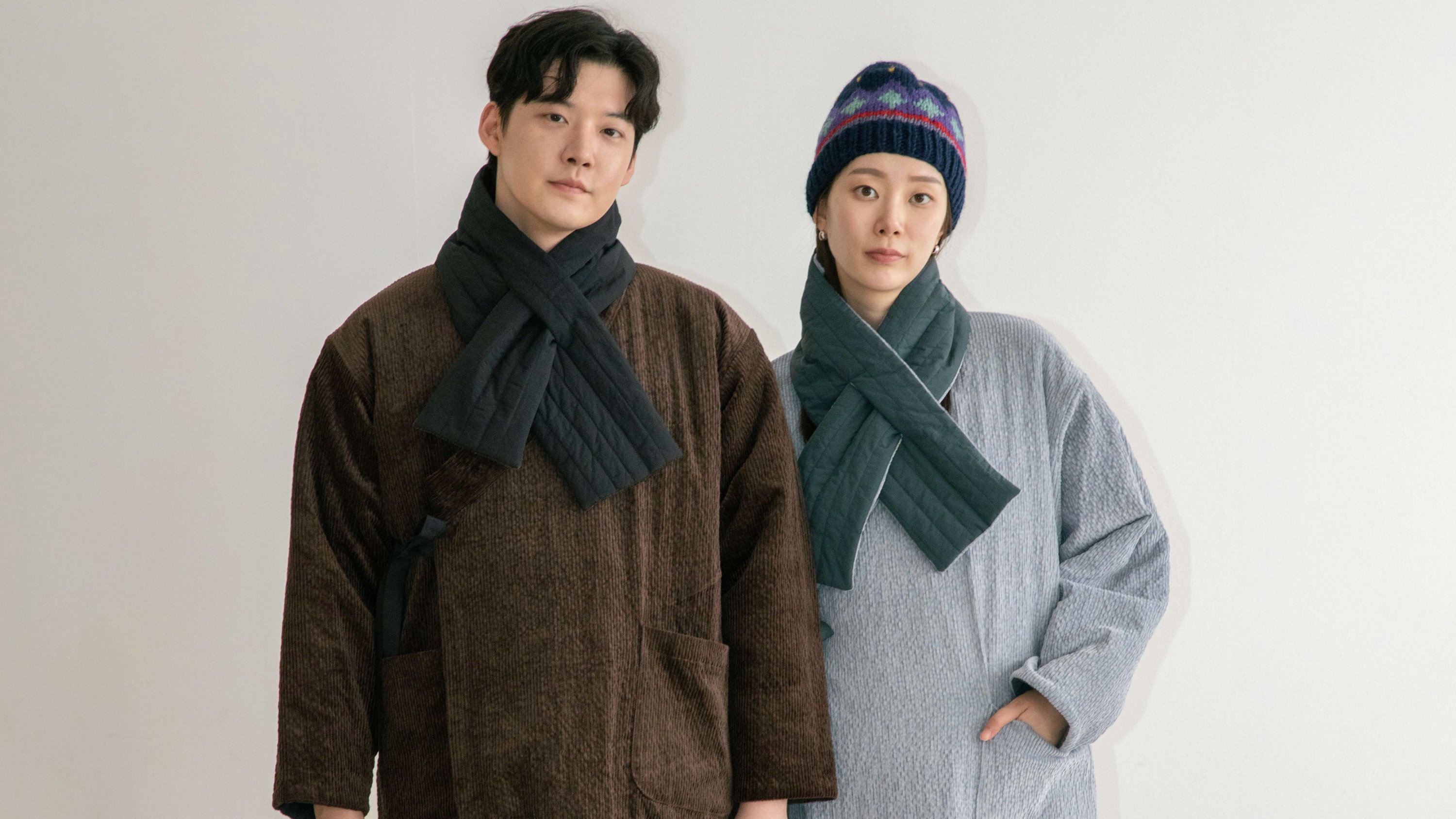 韩服线条，化为日常穿搭［双面绗缝短袄夹克 & 长鼓包］