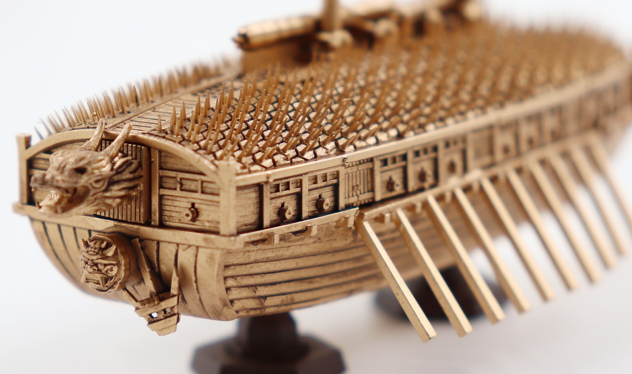Precision miniatures of the mighty Turtle Ship and Panokseon true