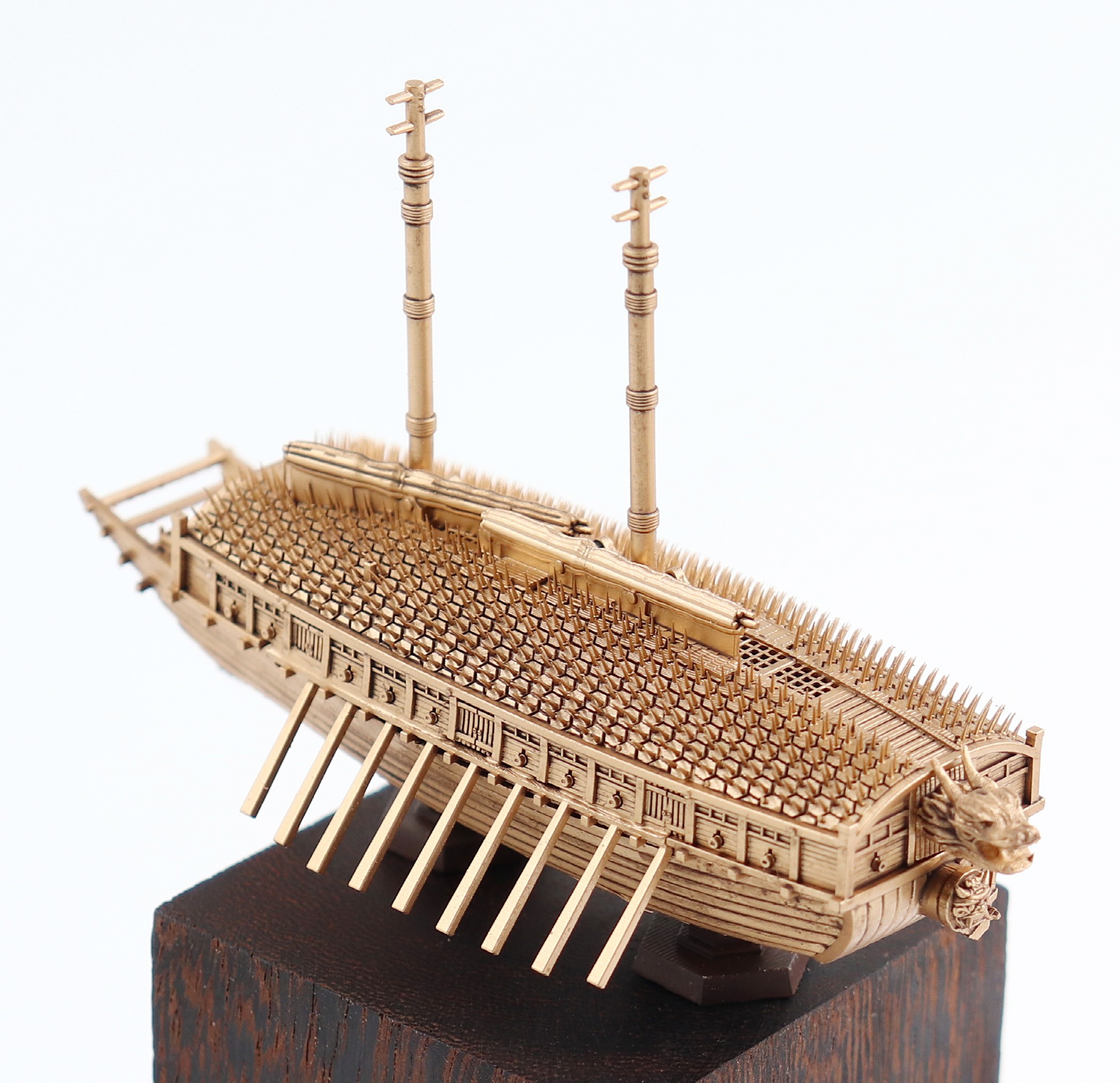 Precision miniatures of the mighty Turtle Ship and Panokseon true