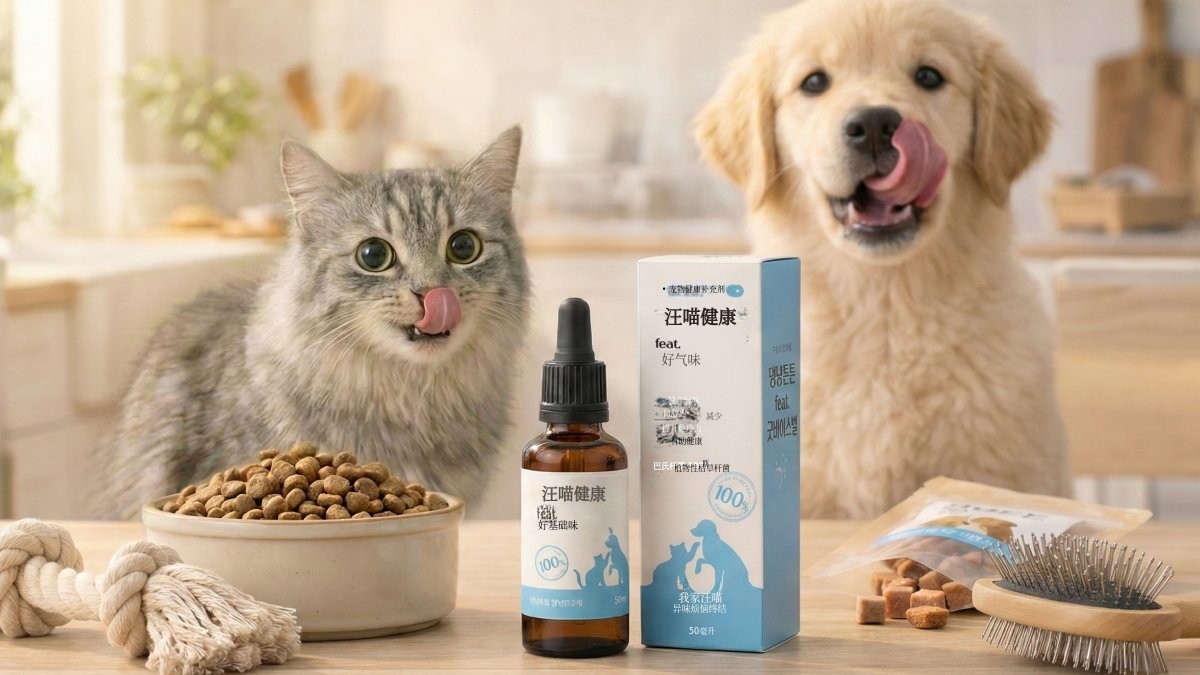 100%植物性宠物益生菌液！汪喵健康守护 feat.告别异味~