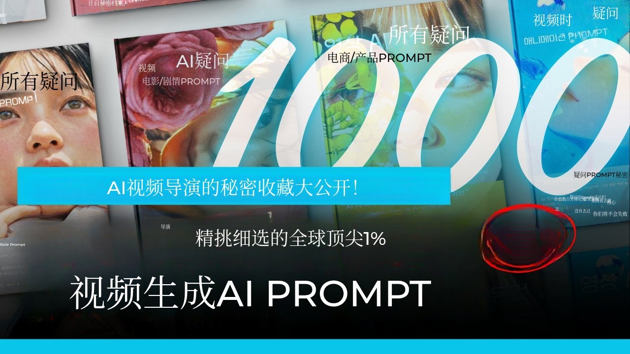🔥揭秘1000条顶级视频提示🔥资深AI导演的珍藏宝盒