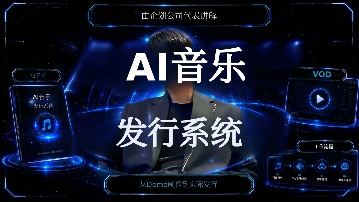 企划公司代表亲授【AI音乐发行系统】
