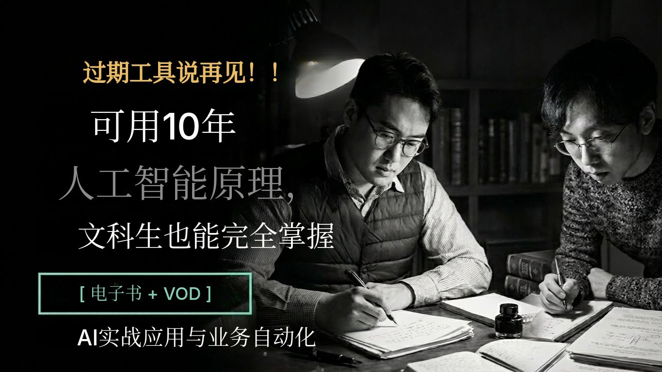 掌握一次，受用十年的AI基础课《AI实务导入与工作自动化》