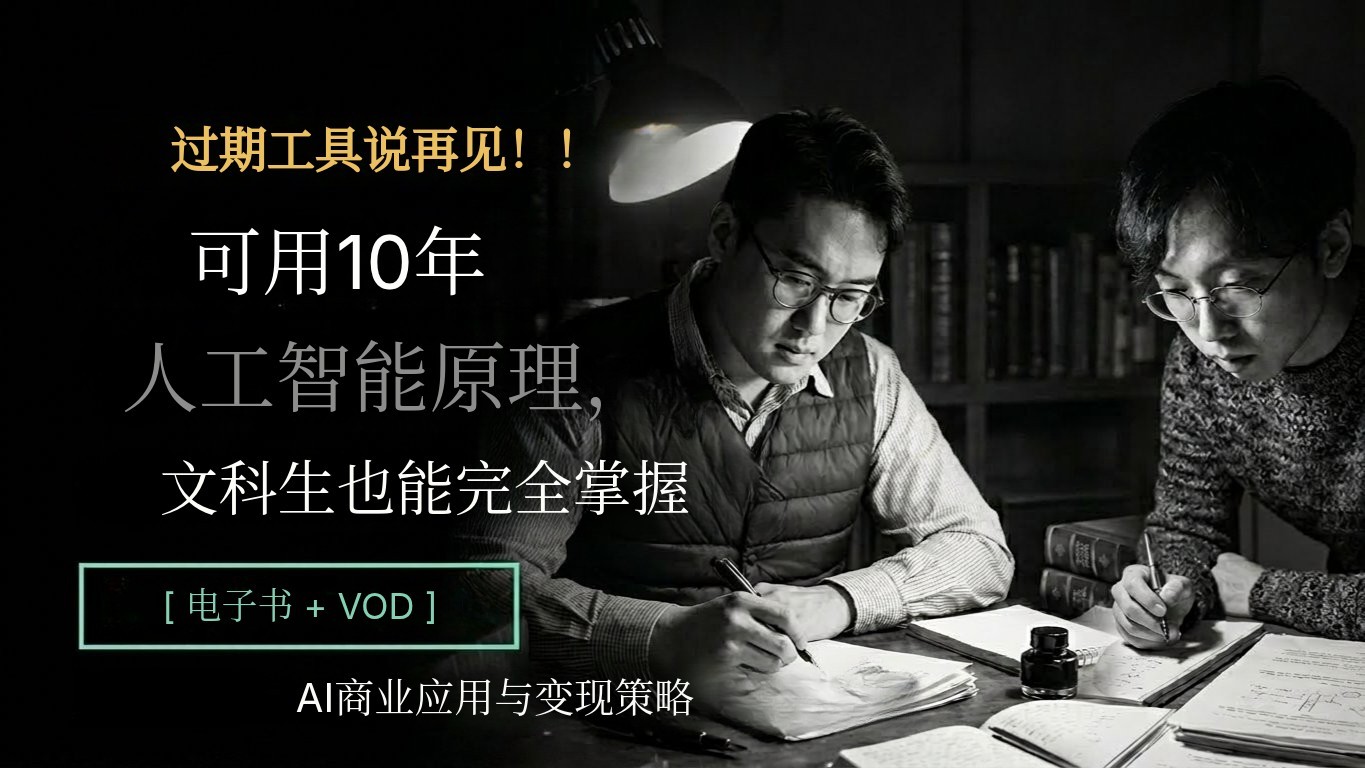 一次掌握，受益十年的AI基础课《AI商业应用与变现》