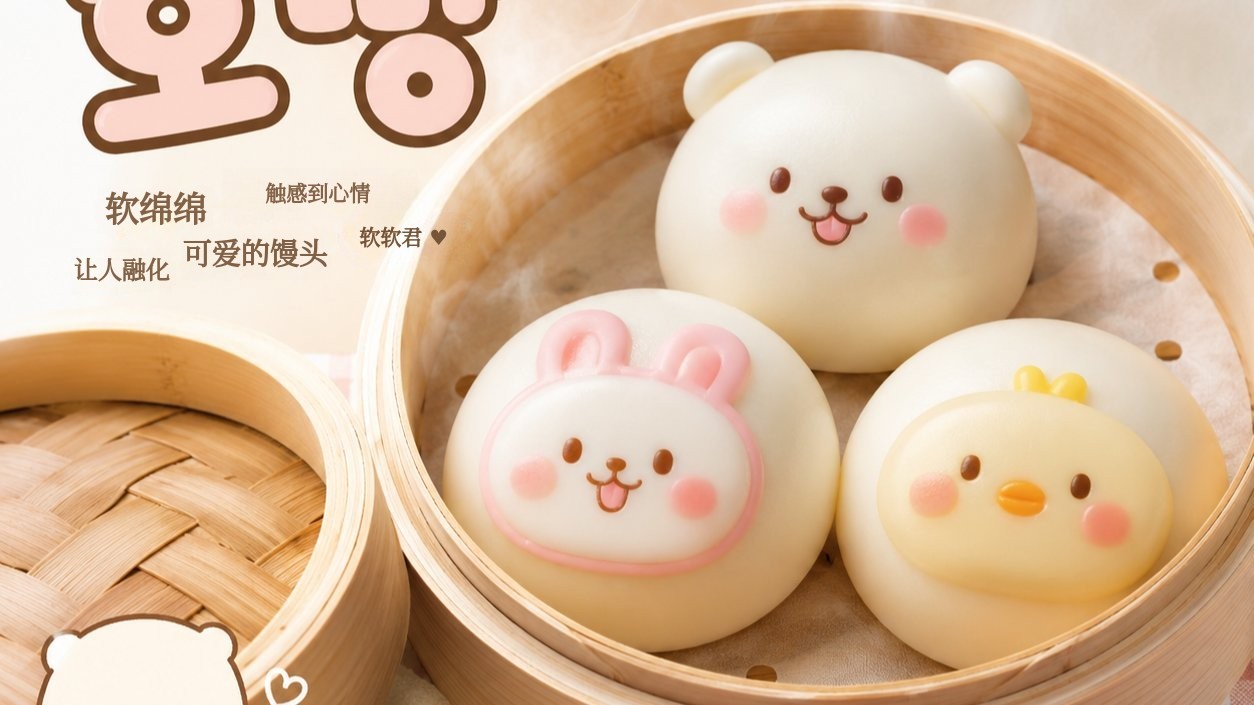 软萌馒头DIY套装
