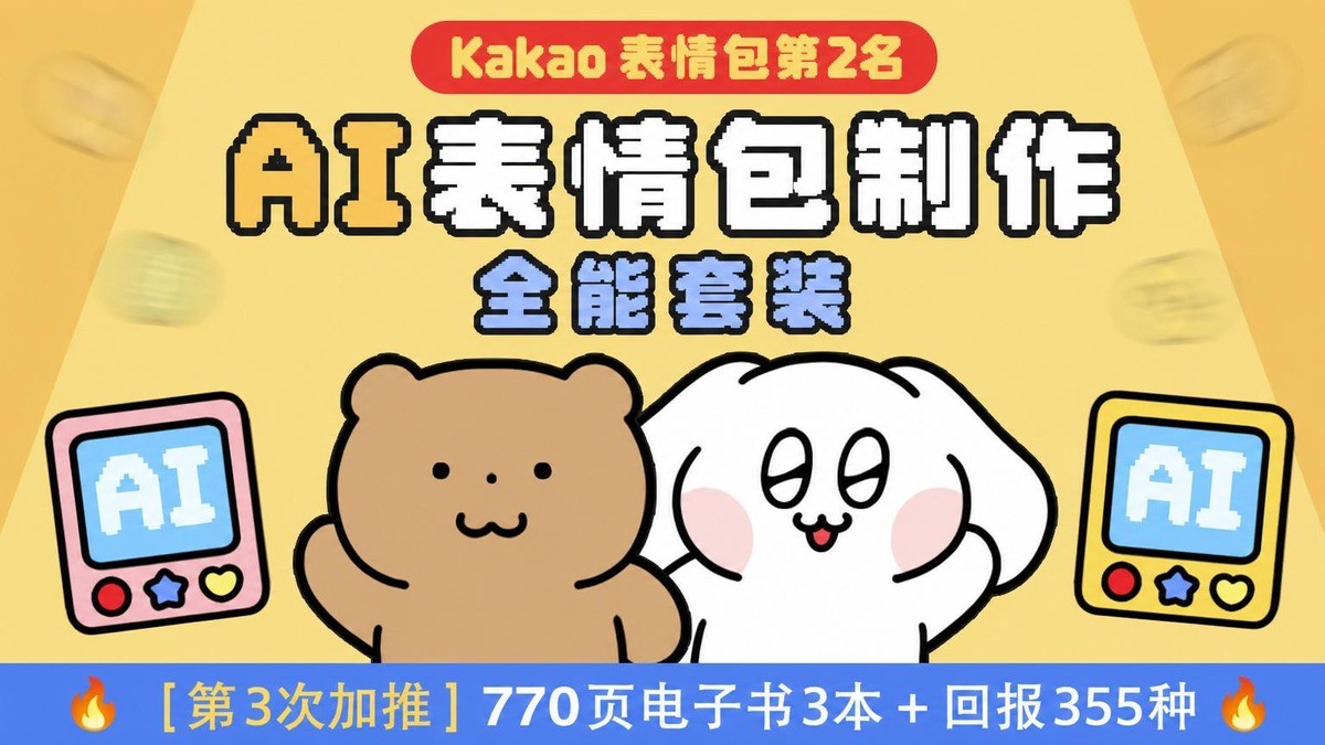 [第三轮加推] AI助力，人人可做的表情包全能套装