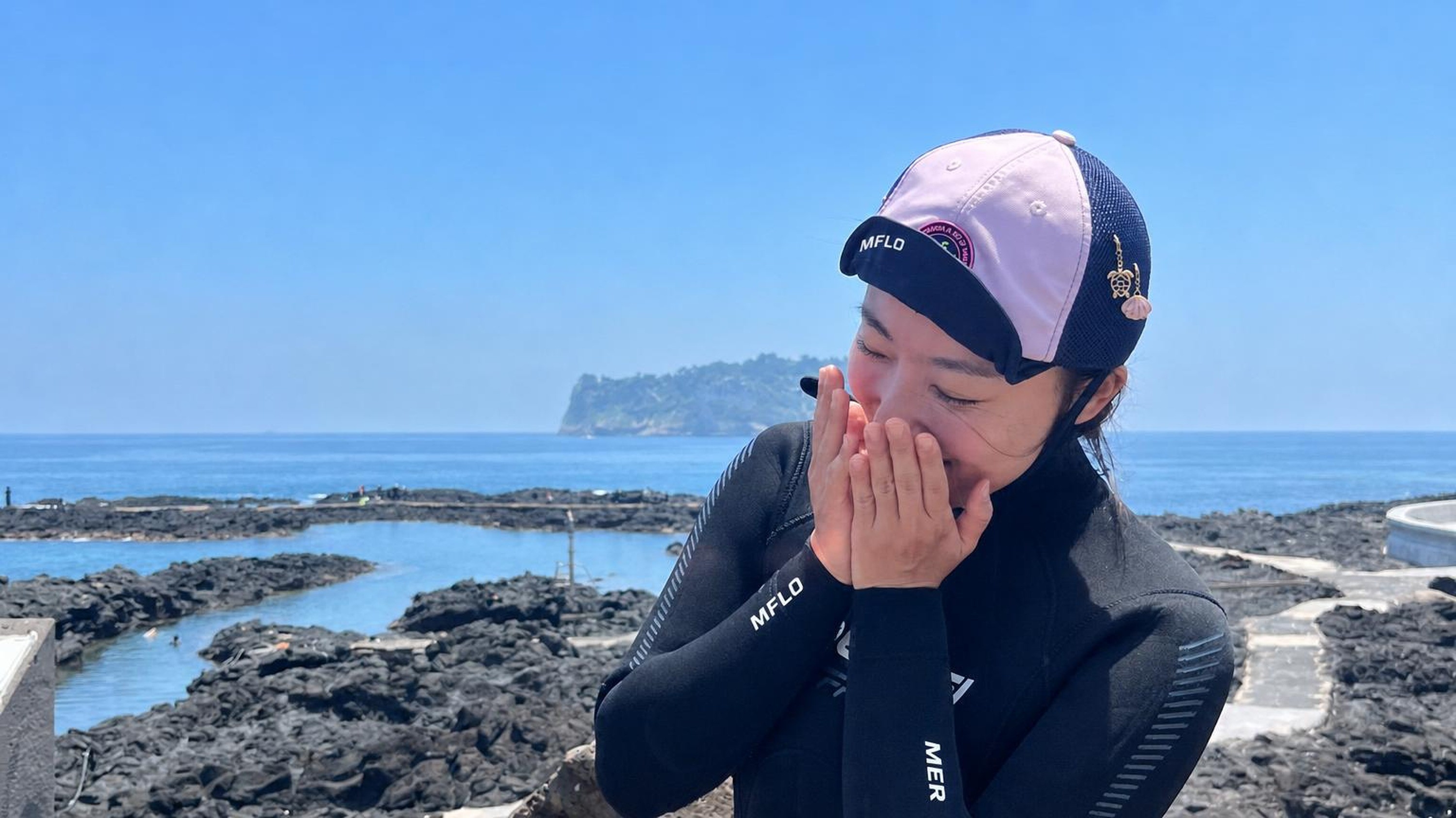 “诞生于济州海洋的Mersona水润防晒”水下与阳光下皆无惧