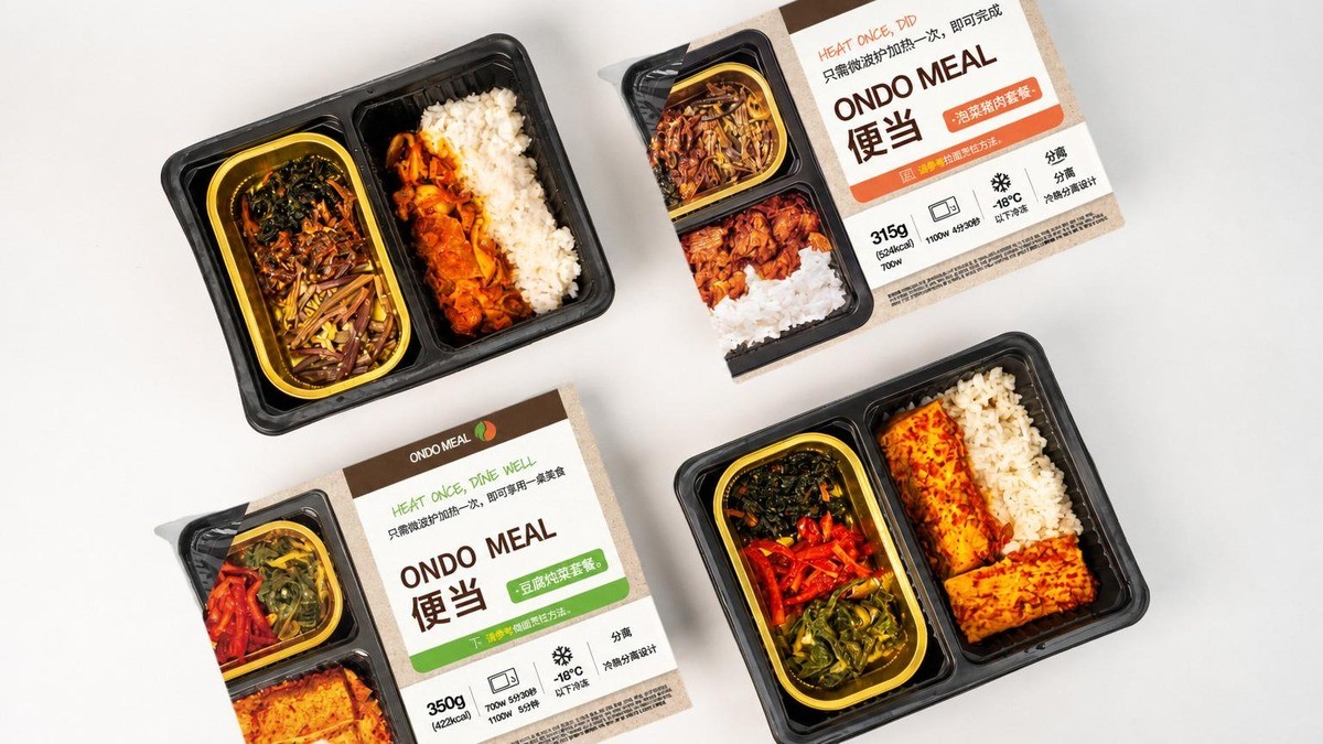 微波炉一加热，菜肴温度各异的便当——温度密封签名便当