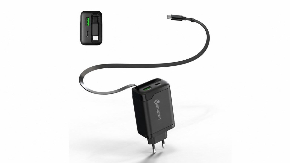 벤타론 GaN 65W 一体式C型超高速多口充电器