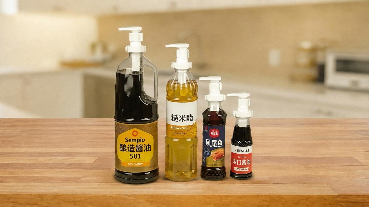 厨房新宠！每按一次，精准0.5勺，调味更轻松——调味料泵盖