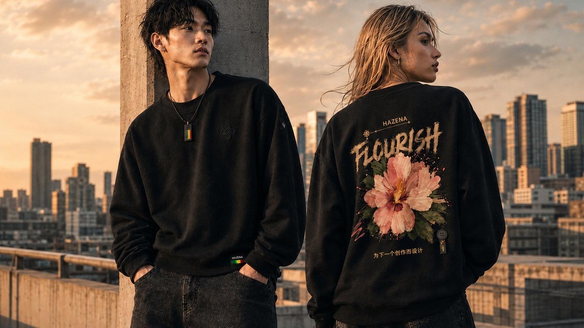 哈泽娜世界观首发 BLOOM FLOURISH 卫衣系列