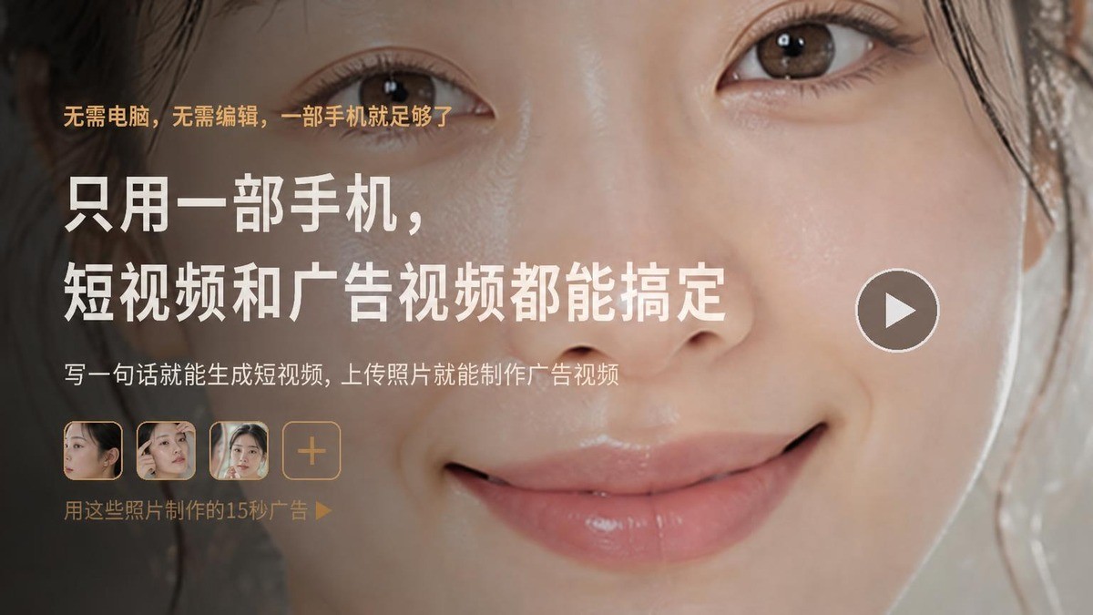 无需电脑，手机一键自动生成短视频、长视频及广告片